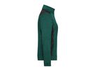 JN Damenfleece Jacke JN861 dark-green-melange/black, Größe 4XL