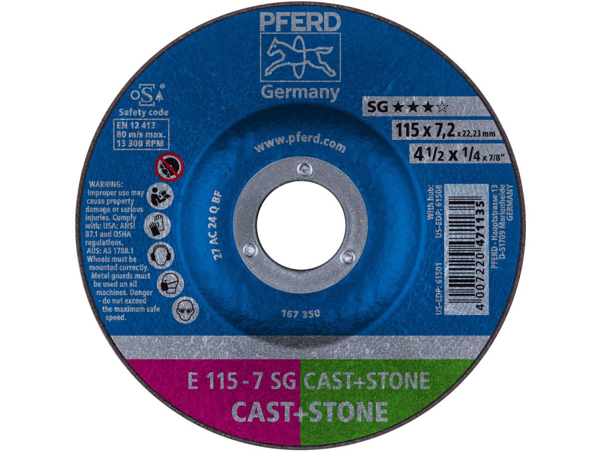 PFERD Schruppscheiben E 115-7 C 24 Q SG