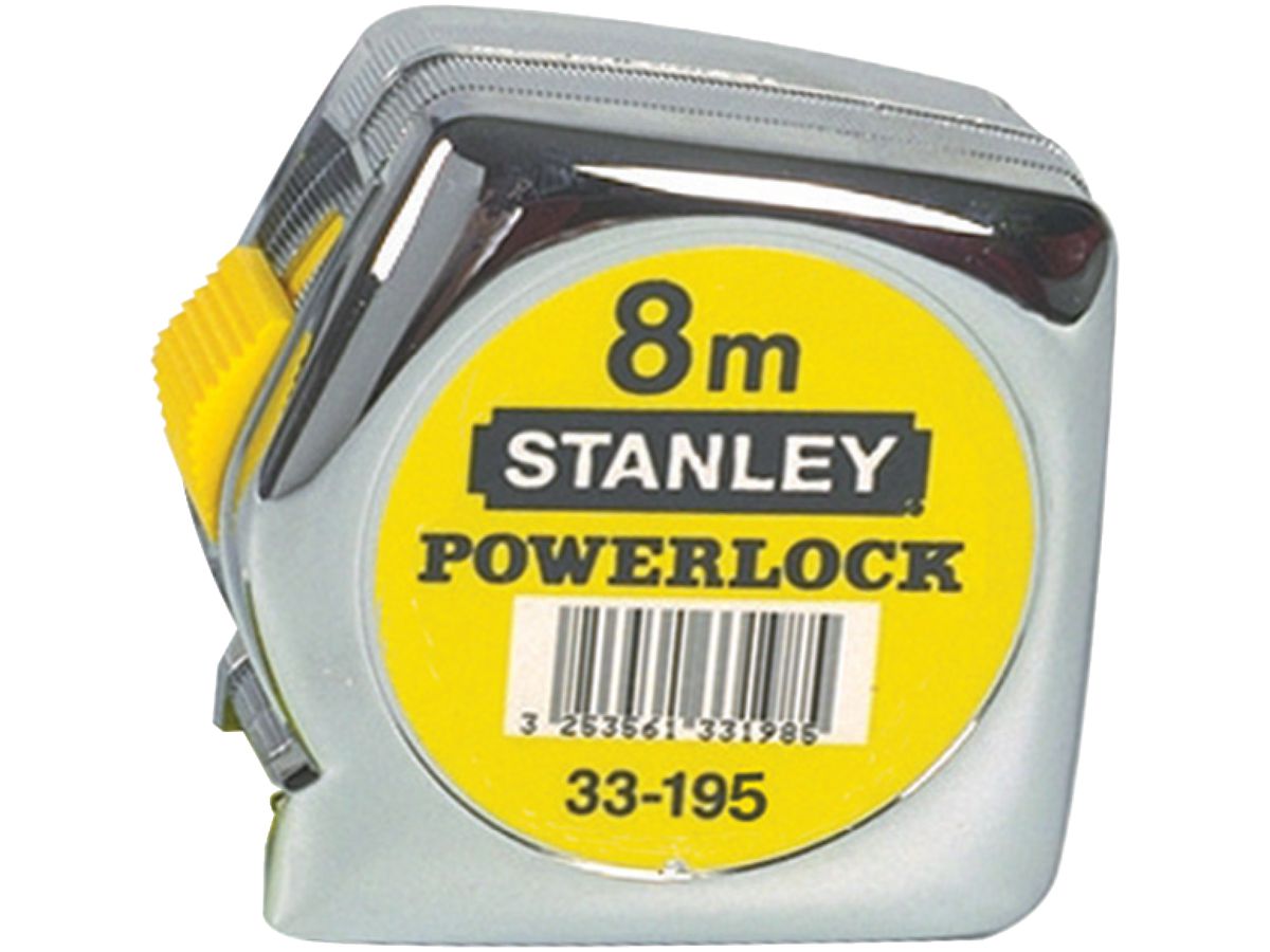 STANLEY Taschenbandmaß Powerlock mit Kunststoffgehäuse
