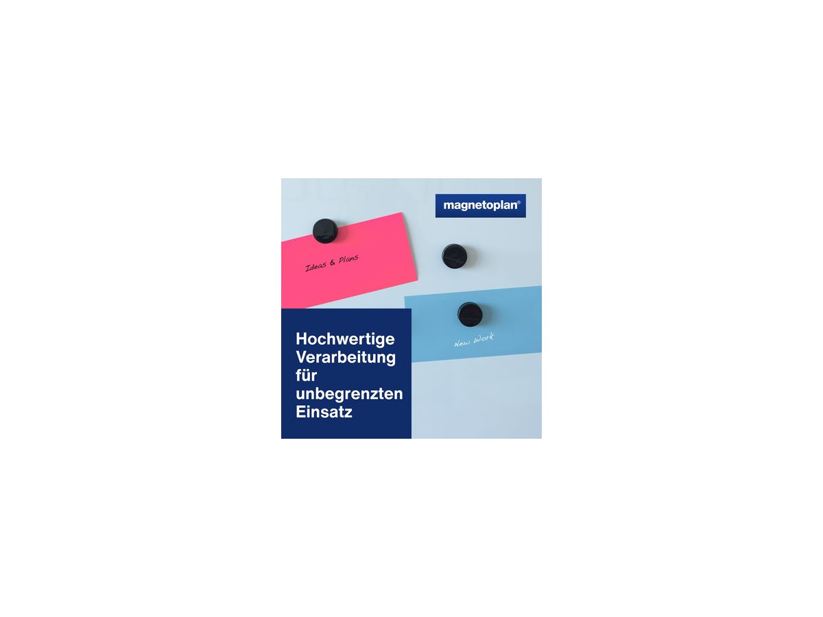 magnetoplan Magnet Ergo Large 1665012 34mm schwarz 10 St./Pack.