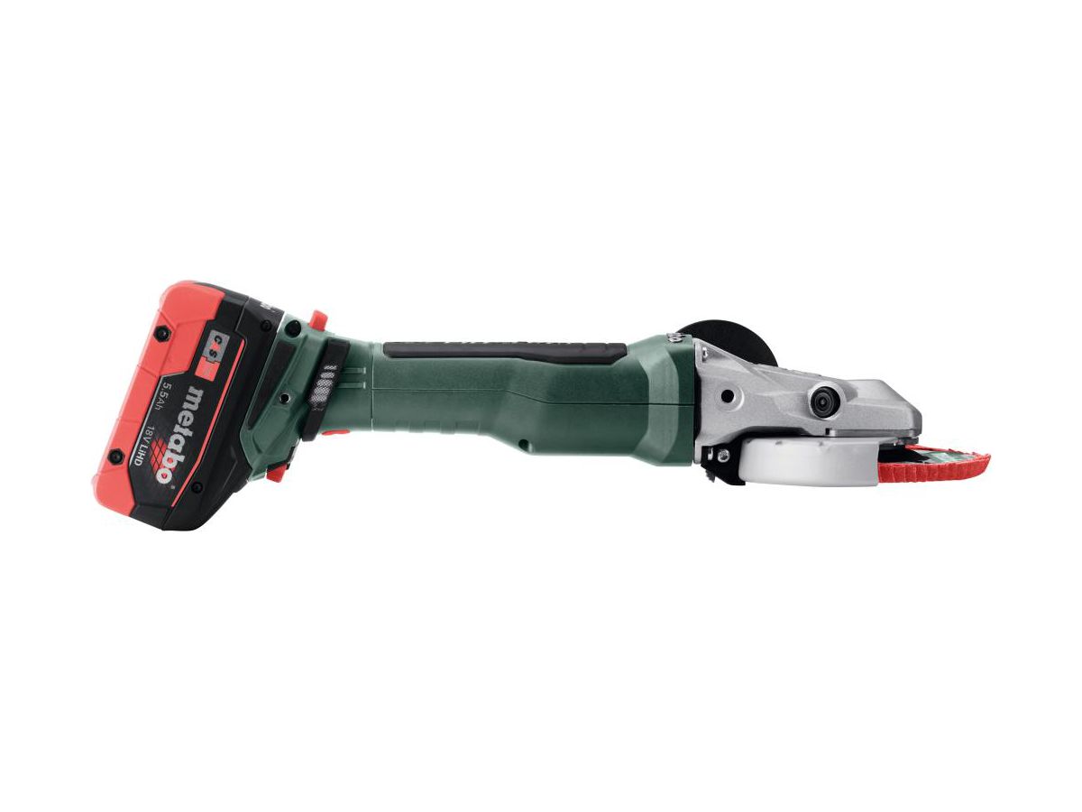 METABO Akku-Flachkopfwinkelschleifer WVBF 18 LT BL 11-125 Quick