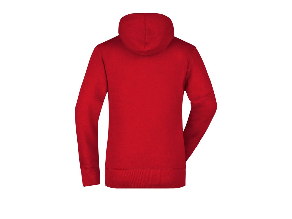 JN Ladies Hooded Sweat JN051 80%BW/20%PES, red, Größe M