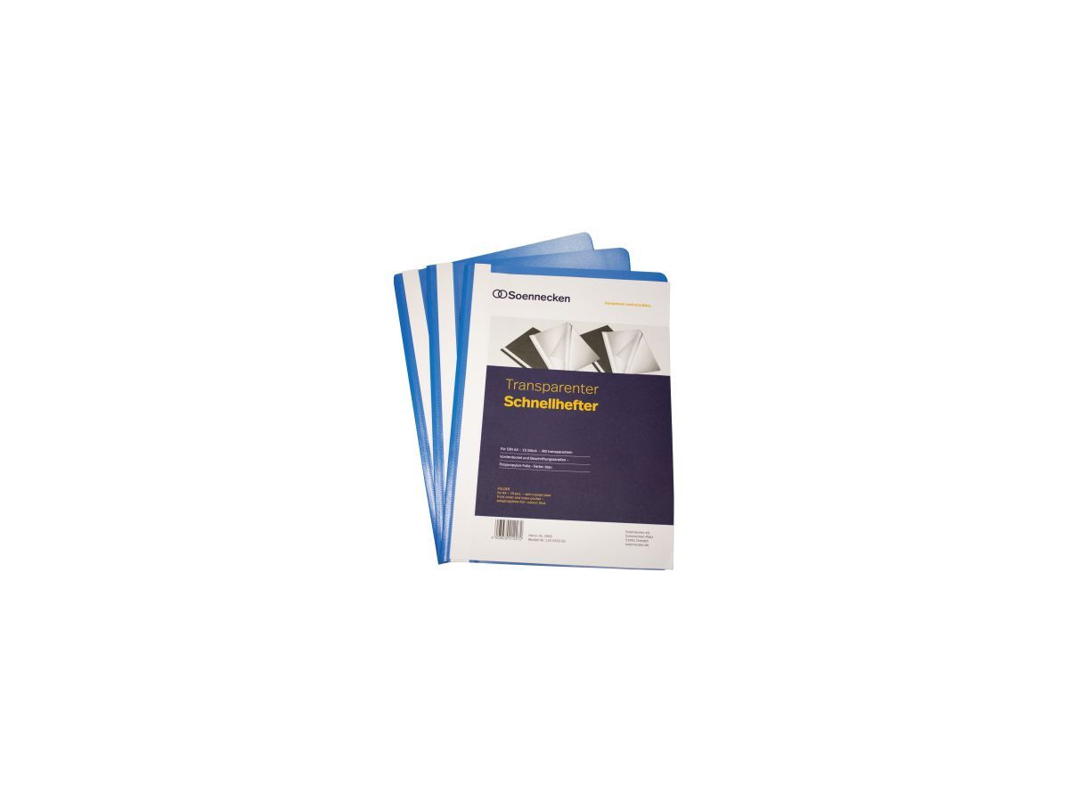 Soennecken Schnellhefter 2965 DIN A4 PP blau 10 St./Pack.