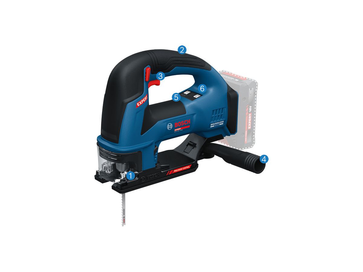BOSCH Akku-Stichsäge EXST18V-155B solo, in L-BOXX