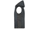 JN Men's Knitted Hybrid Vest JN768 grey-melange/anthracite-melange, Größe M