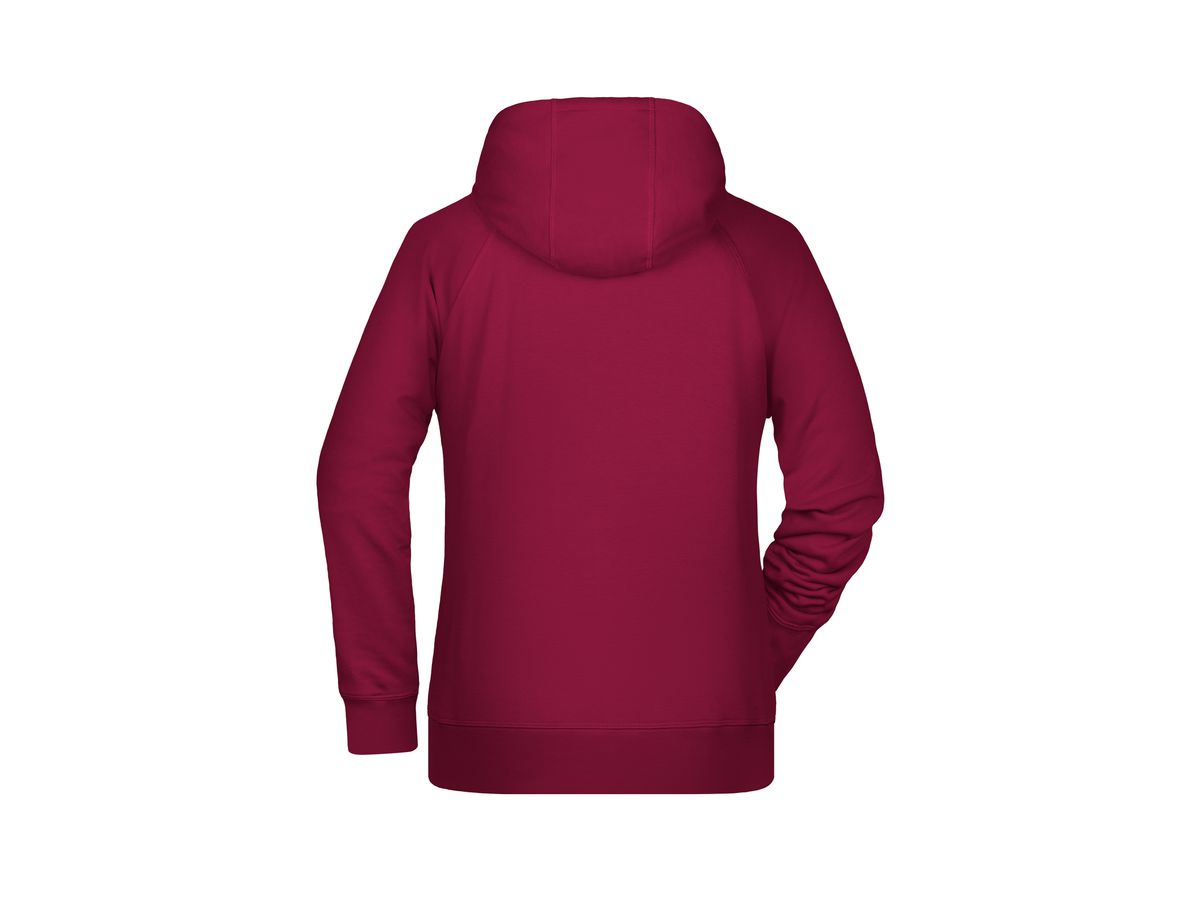 JN Ladies' Hoody 8023 wine, Größe XXL