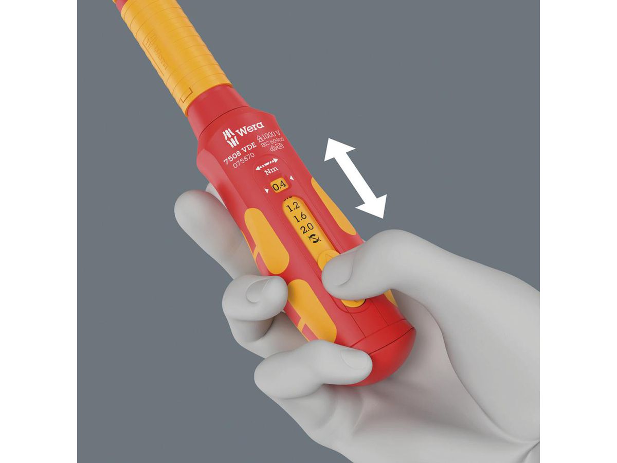 WERA Drehmomentschraubendreher 0,4-2Nm Safe-Torque Speed VDE
