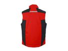 JN Craftsmen Softshell Vest JN825 100%PES, red/black, Größe L