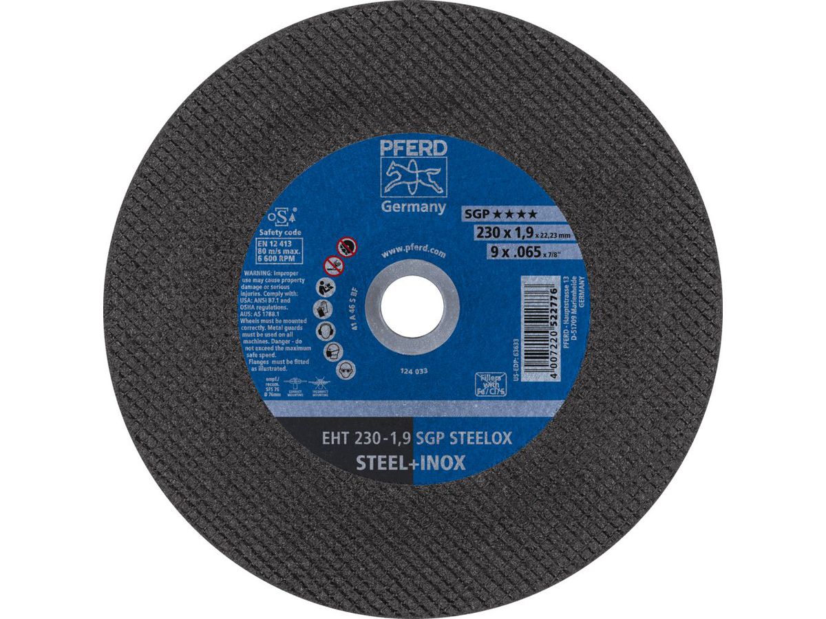 PFERD Trennscheibe EHT 230-1,9 A46 S SGP-Inox