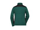 JN Damenfleece Jacke JN861 dark-green-melange/black, Größe 4XL