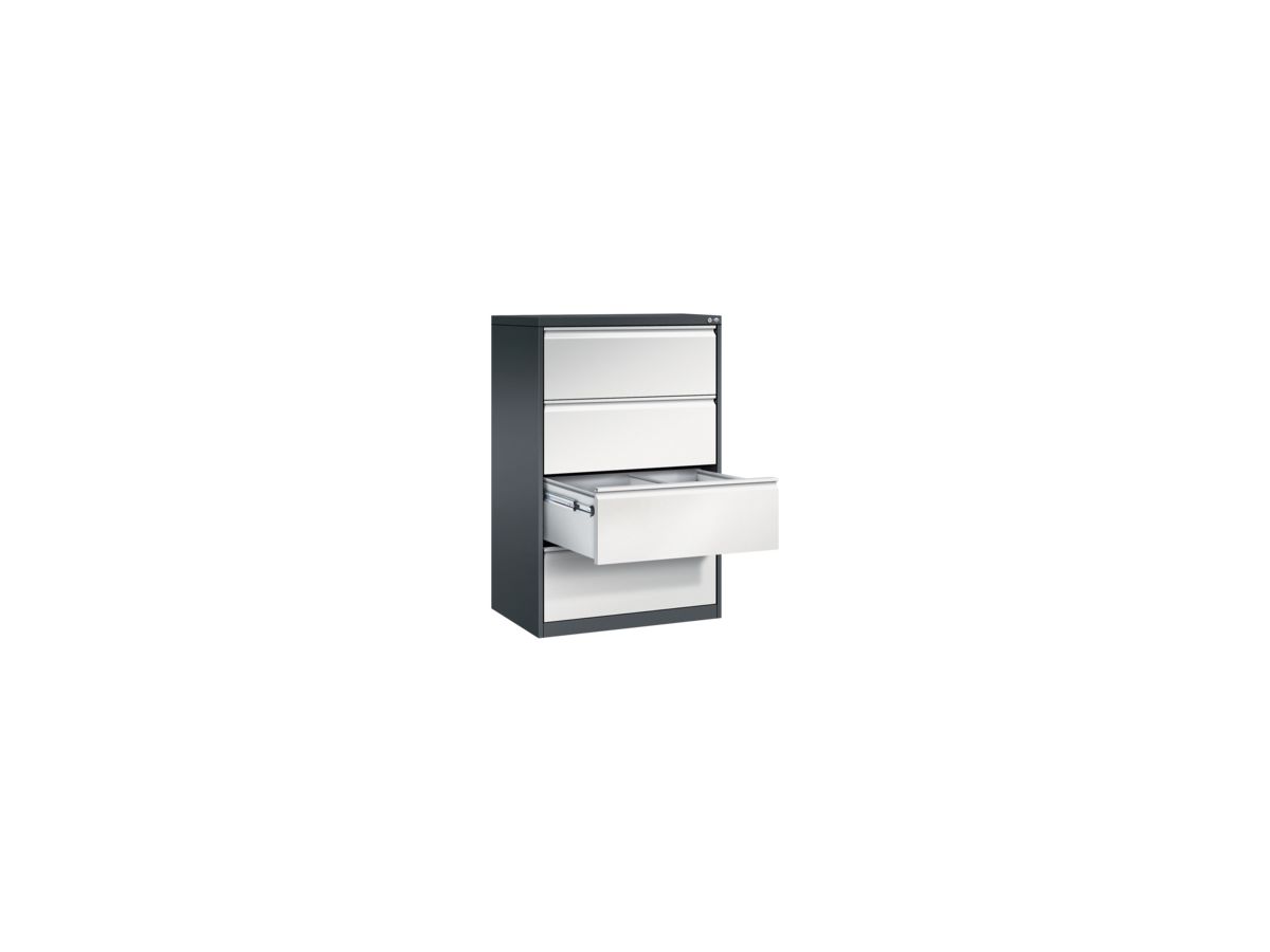 C+P Hängeregistraturschrank Acurado 12934312S10019 A4 4Schübe sgr/lgr