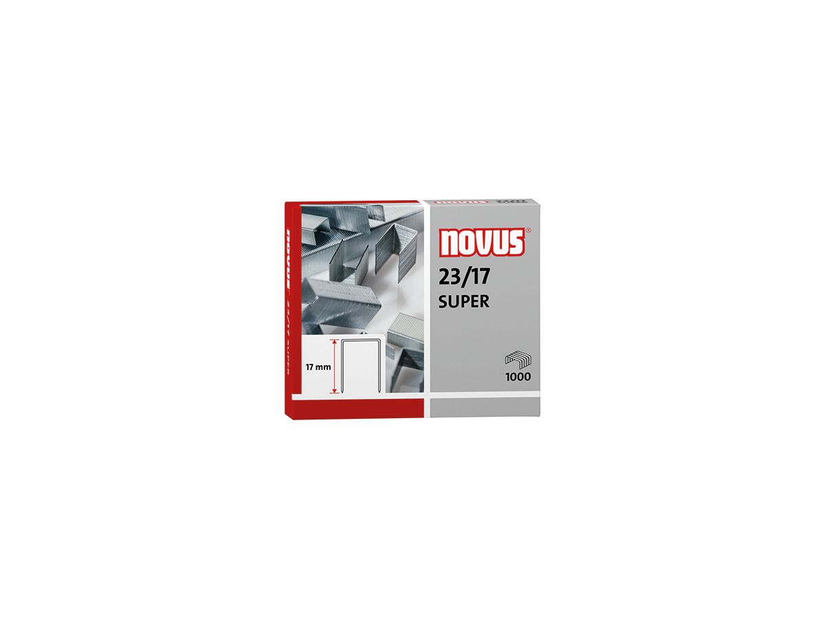 NOVUS Heftklammer 23/17 042-0045 verzinkt 1.000 St./Pack.