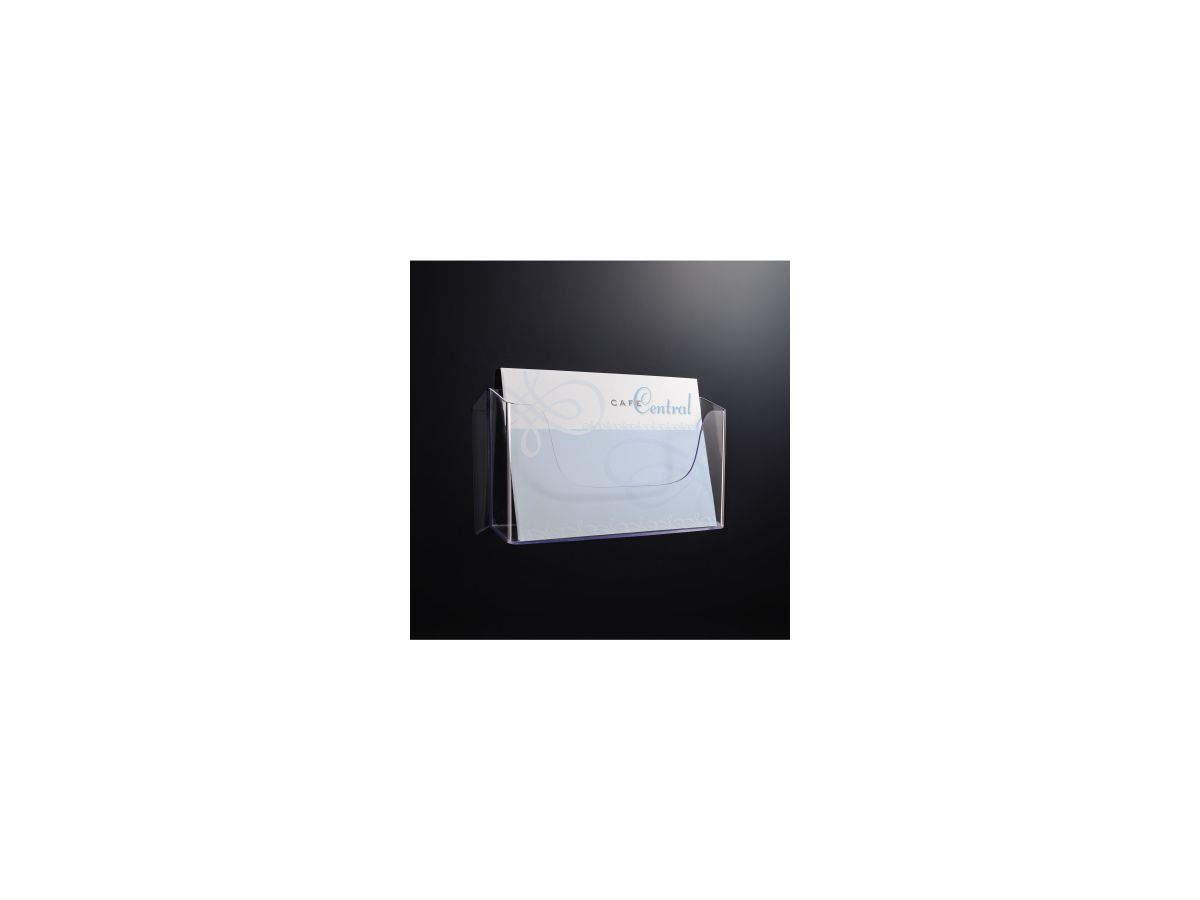 SIGEL Wandprospekthalter LH118 für DIN A4 quer 1Fach Acryl glasklar