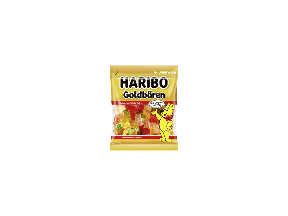 HARIBO Fruchtgummi Goldbären 389195 100 g/Pack.