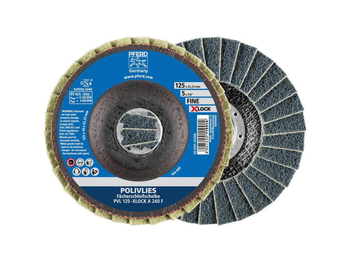 PFERD Polivliesscheibe X-LOCK 125mm PVL A 240 F