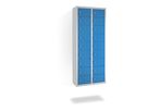 C+P Kleinfachschrank, wandhängend 1130x460x200mm, 7035/5012, 2x9 Fächer