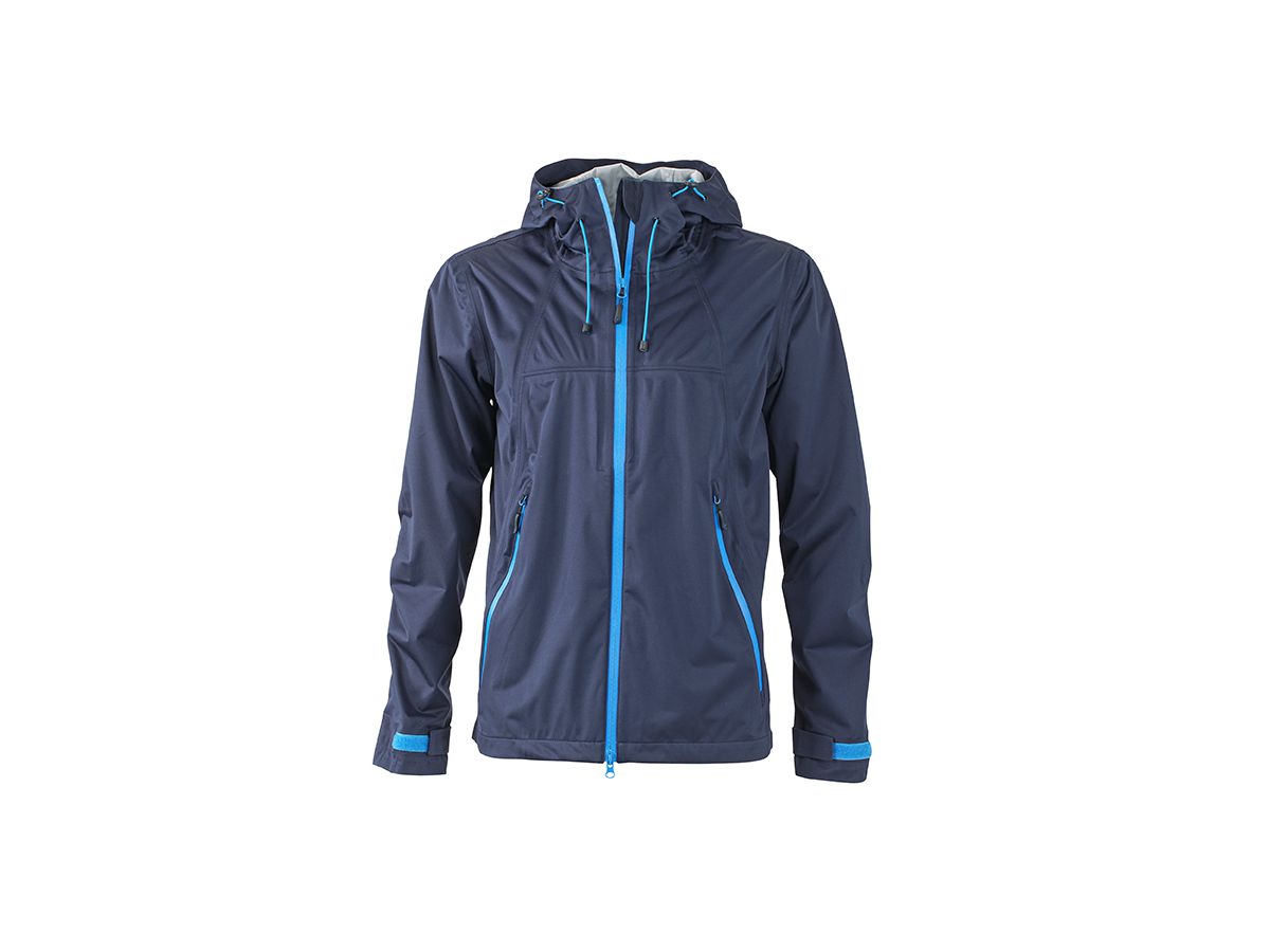 JN Mens Outdoor Jacket JN1098 100%PES, navy/cobalt, Größe XL