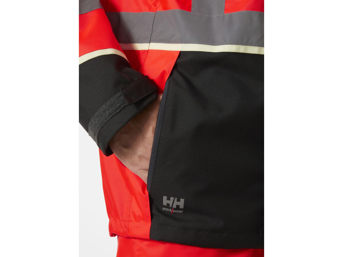 HELLY HANSEN UCME Softshell-Jacke 71185 Gr. XS HI VIS RED/EBONY