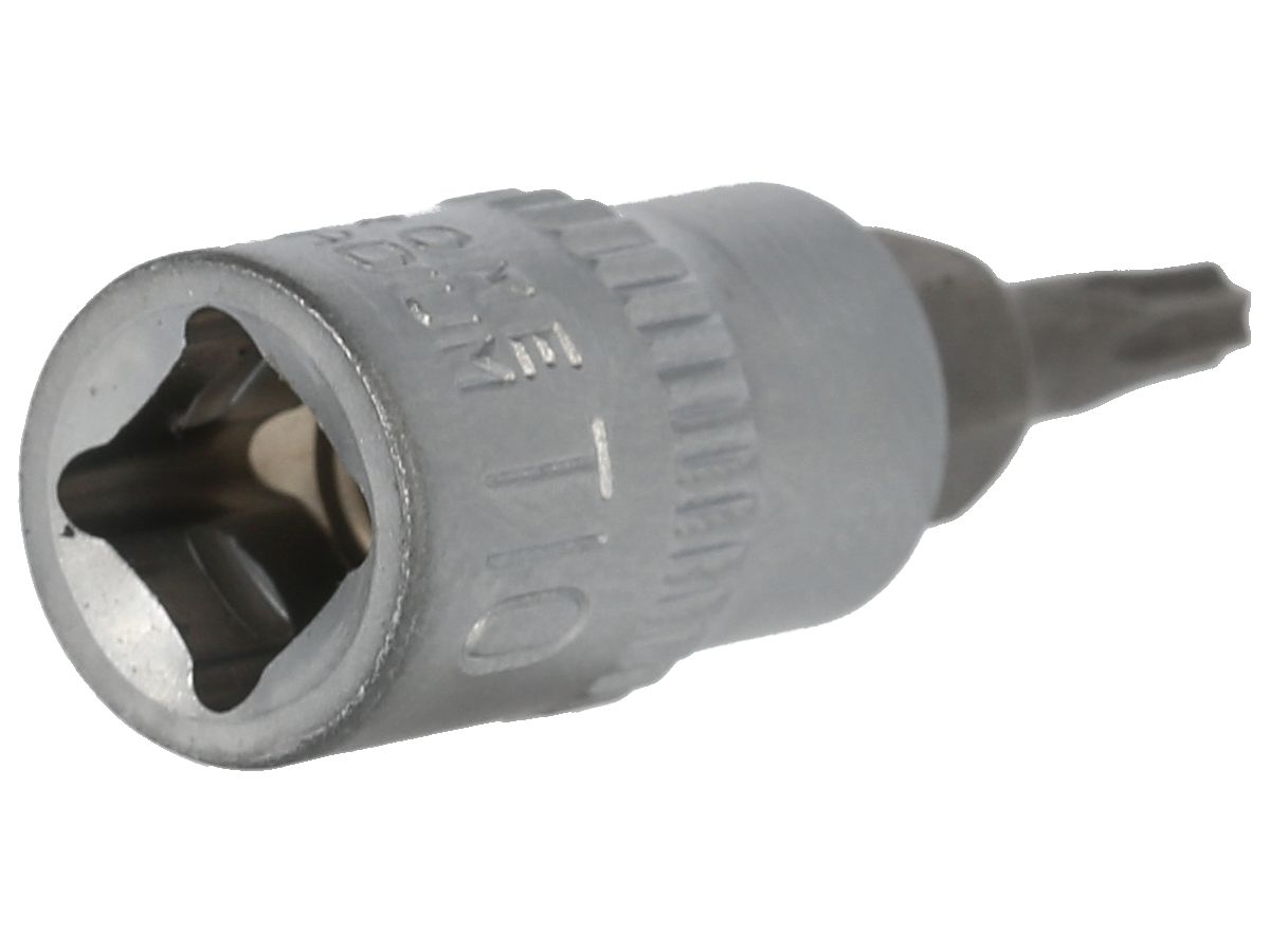 BRILLIANT TOOLS 1/4" TORX Schraubendre. Einsatz,m.Bohrung, 38mm, T10