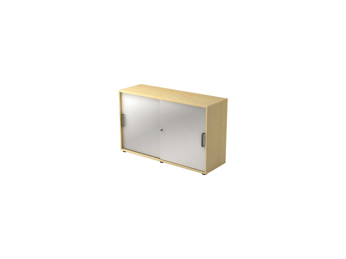 Schiebetürenschrank 120x40x74,8cm AhornSilber