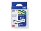 P-touch Schriftbandkassette TZEM31 12mmx8m laminiert sw auf tr