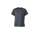 JN Craftsmen T-Shirt JN827 100%PES, carbon/black, Größe 6XL