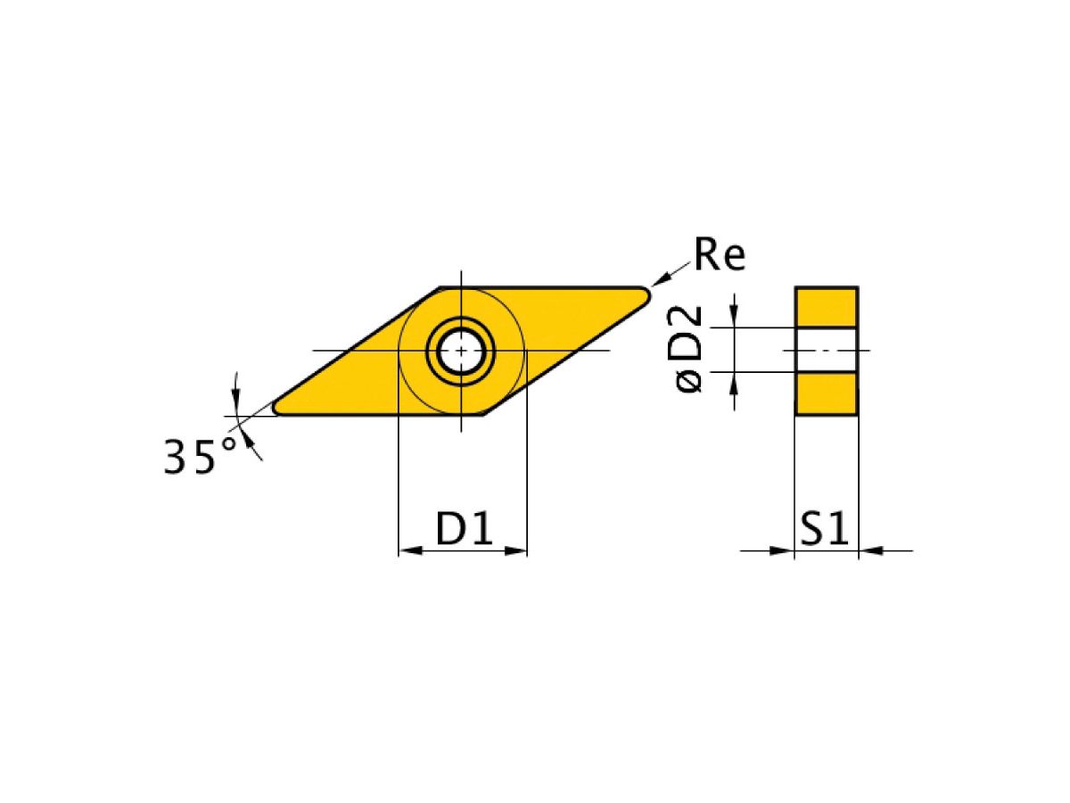 HM-Ersatzwendeplatten VNMG 160408 VE:5 Stück, 3441701