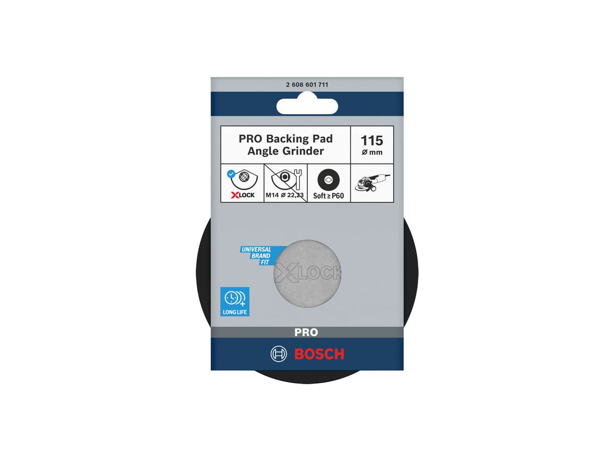 BOSCH X-LOCK Stützteller, 115mm soft