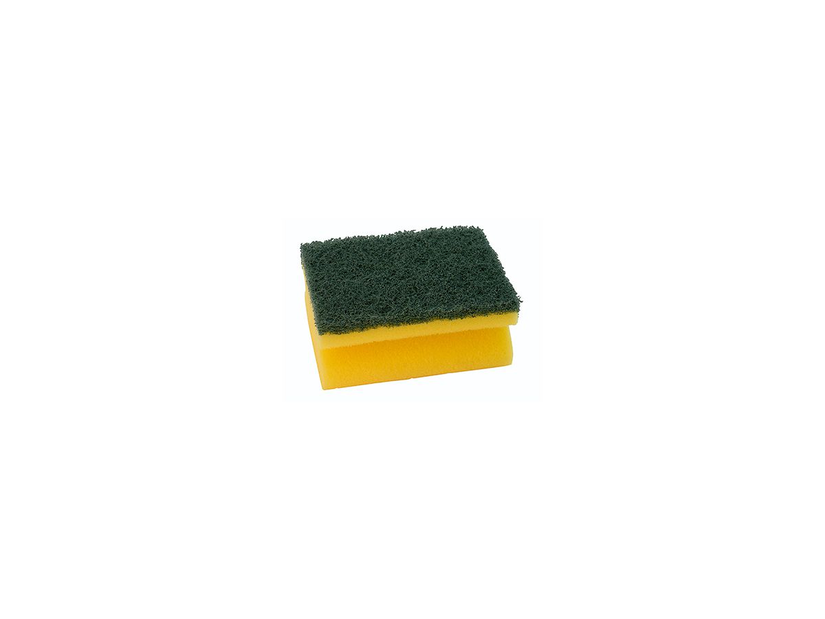 Schwamm 7x9,5x4cm Griffleiste gelb/grün