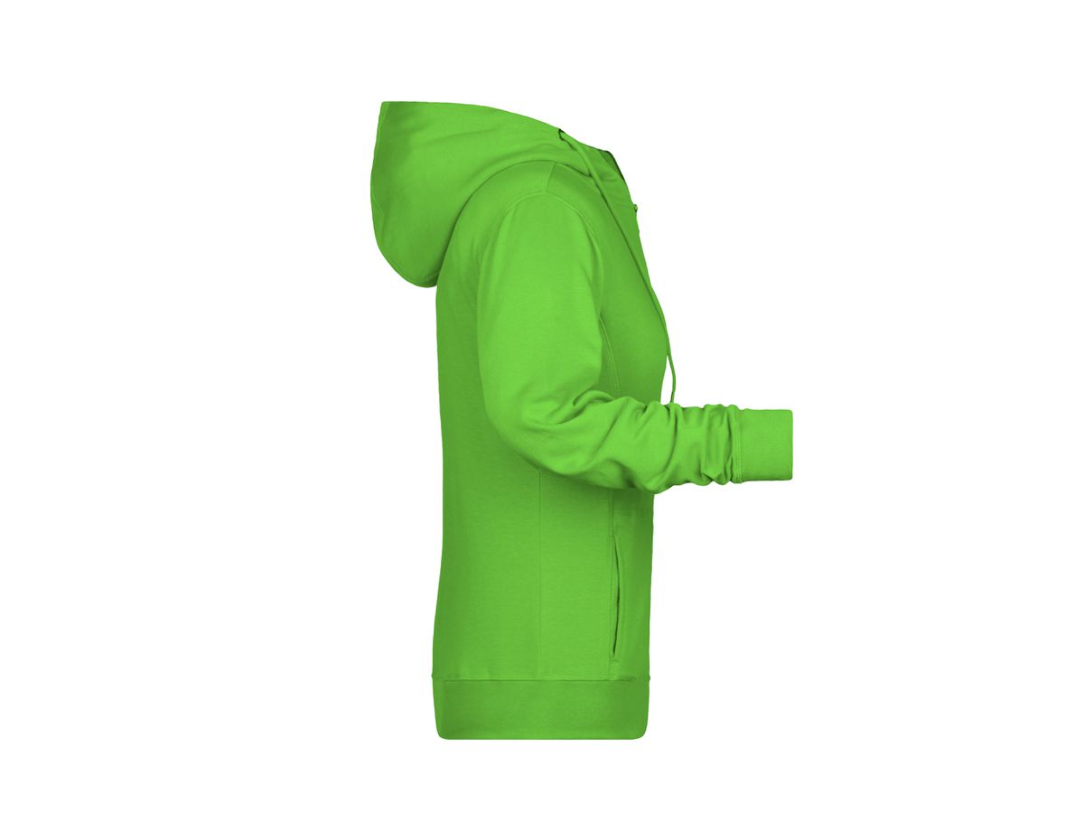 JN Ladies' Zip Hoody 8025 lime-green, Größe XXL