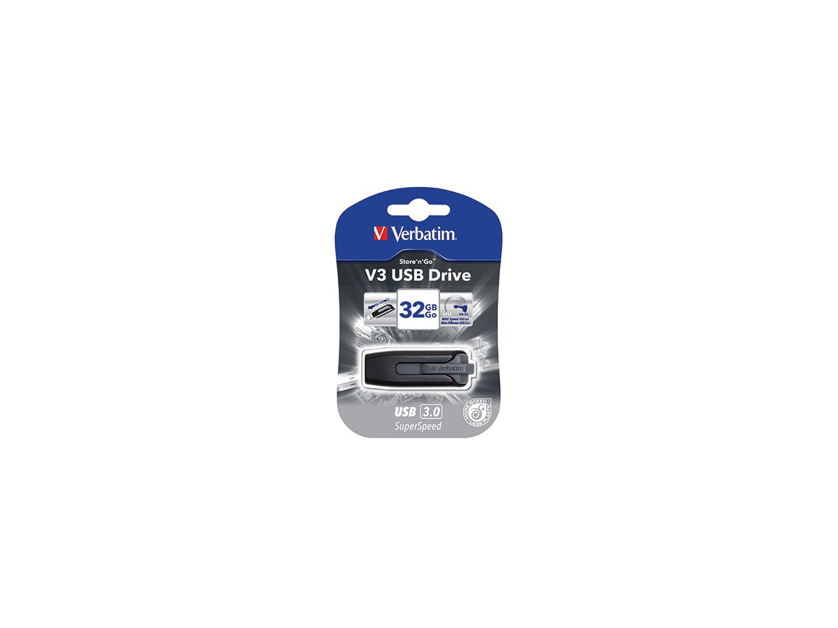 Verbatim USB-Stick Store n Go V3 49173 32GB USB3.0 grau