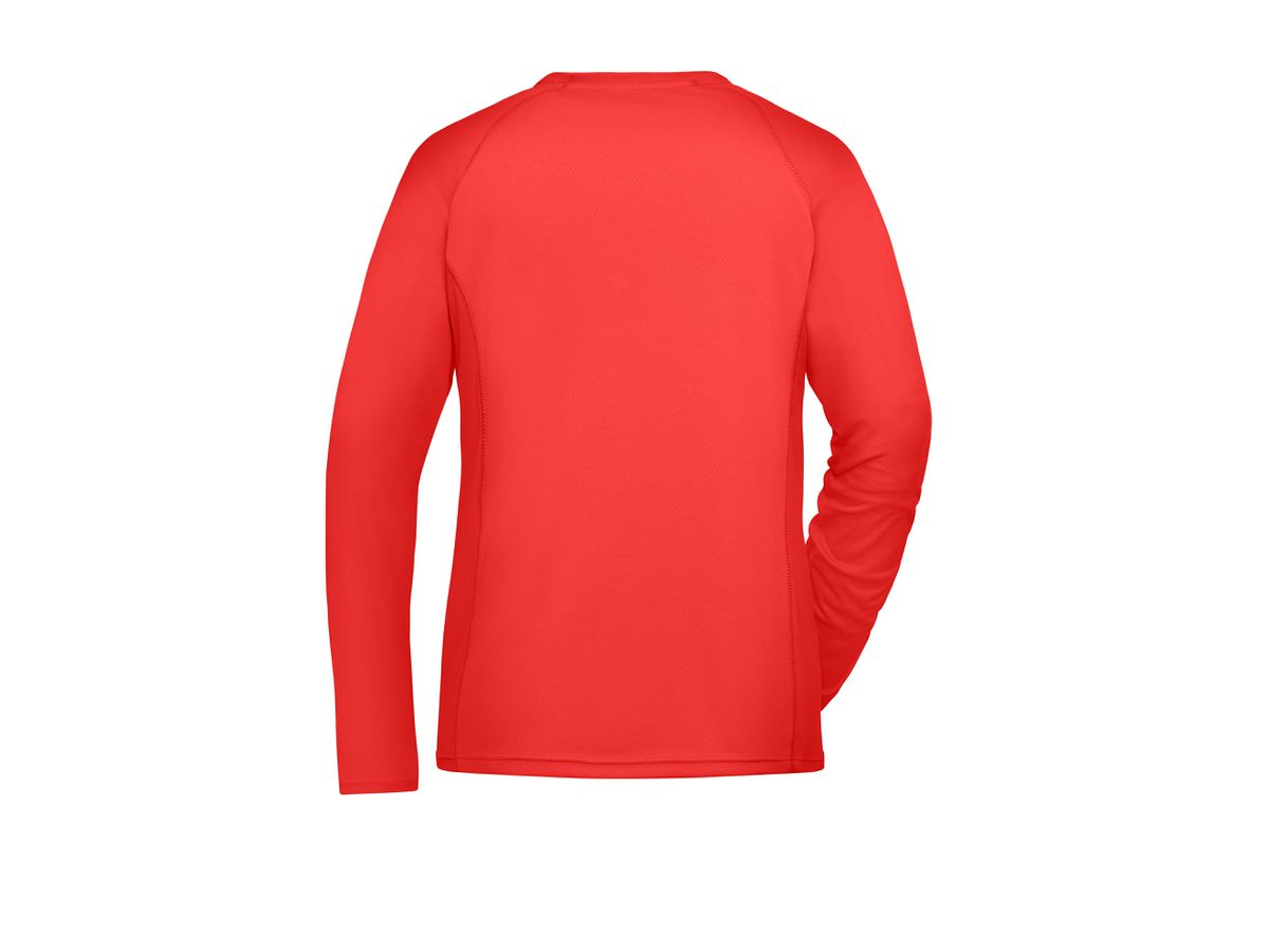 JN Damen Langarm Sportshirt JN521 bright-red, Größe S