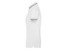 JN Ladies Polo JN985 95%BW/5%EL, white/navy, Größe 2XL