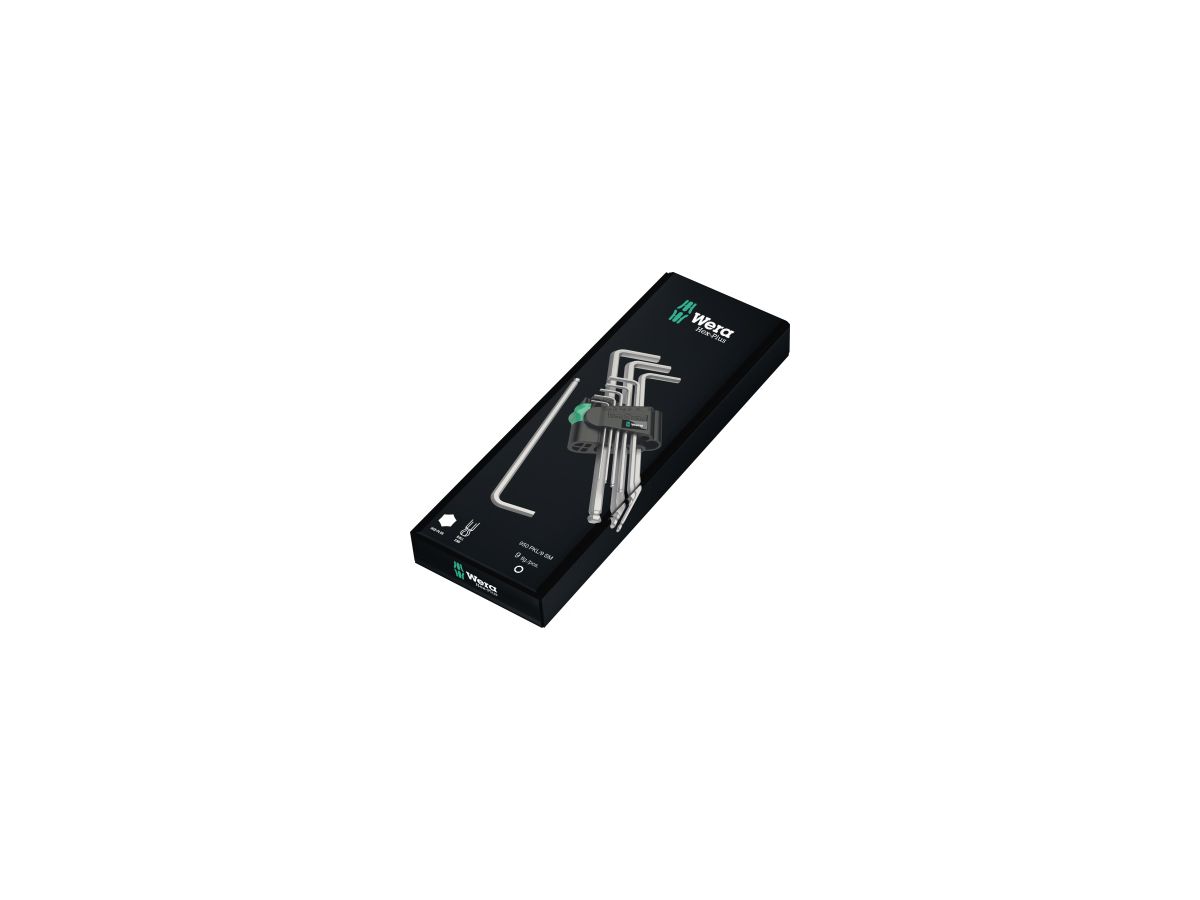Haakse schroevendraaier- set 950PKL/9SMN 9-delig Wera