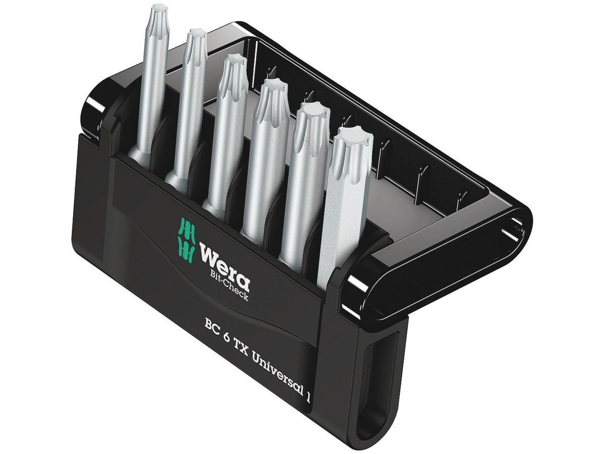 WERA Bits-Sortiment Bit-Check 6 TX Universal 1, 6-teilig
