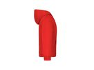 JN Hooded Sweat Junior JN047K 80%BW/20%PES, red, Größe XS