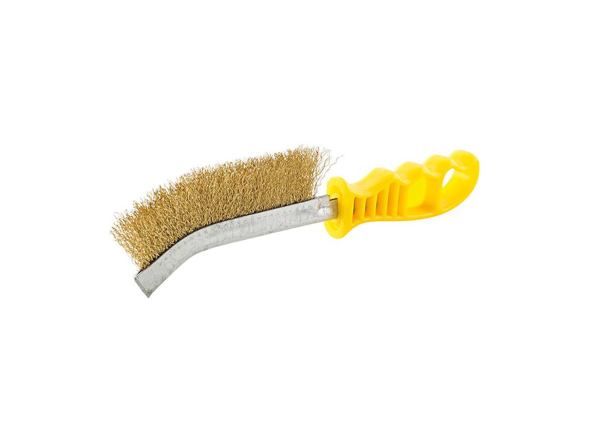 Univ. hand brush brass 260mm crimped FORMAT