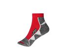 JN Sport Sneaker Socks JN214 red/white, Größe 45-47