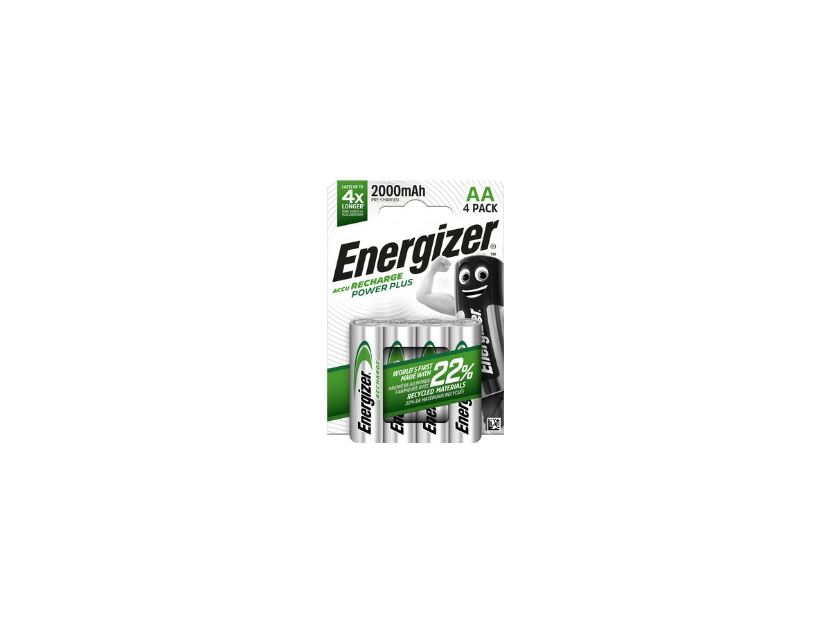 Energizer Akku Recharge PowerPlus E300626700 AA/HR6 4 St./Pack.