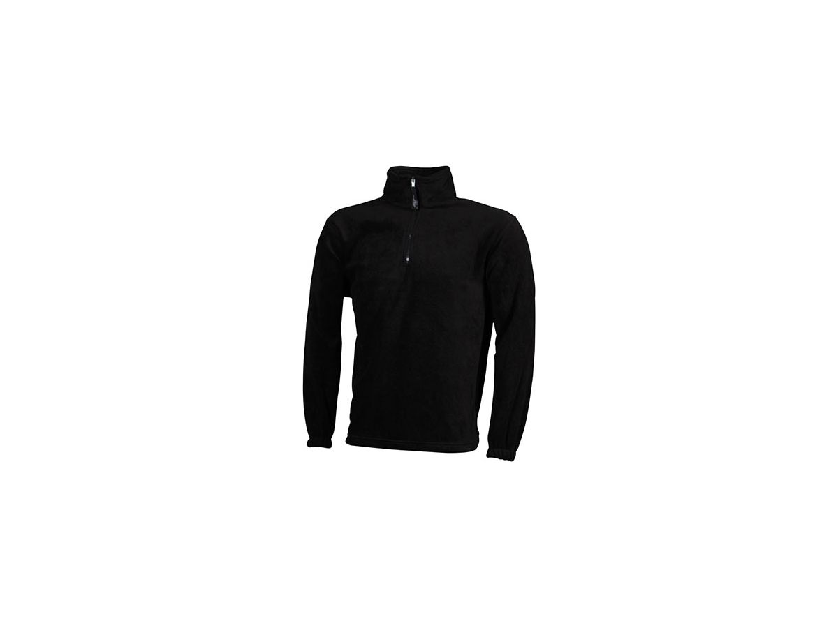 JN Half-Zip Fleece JN043 100%PES, black, Größe M