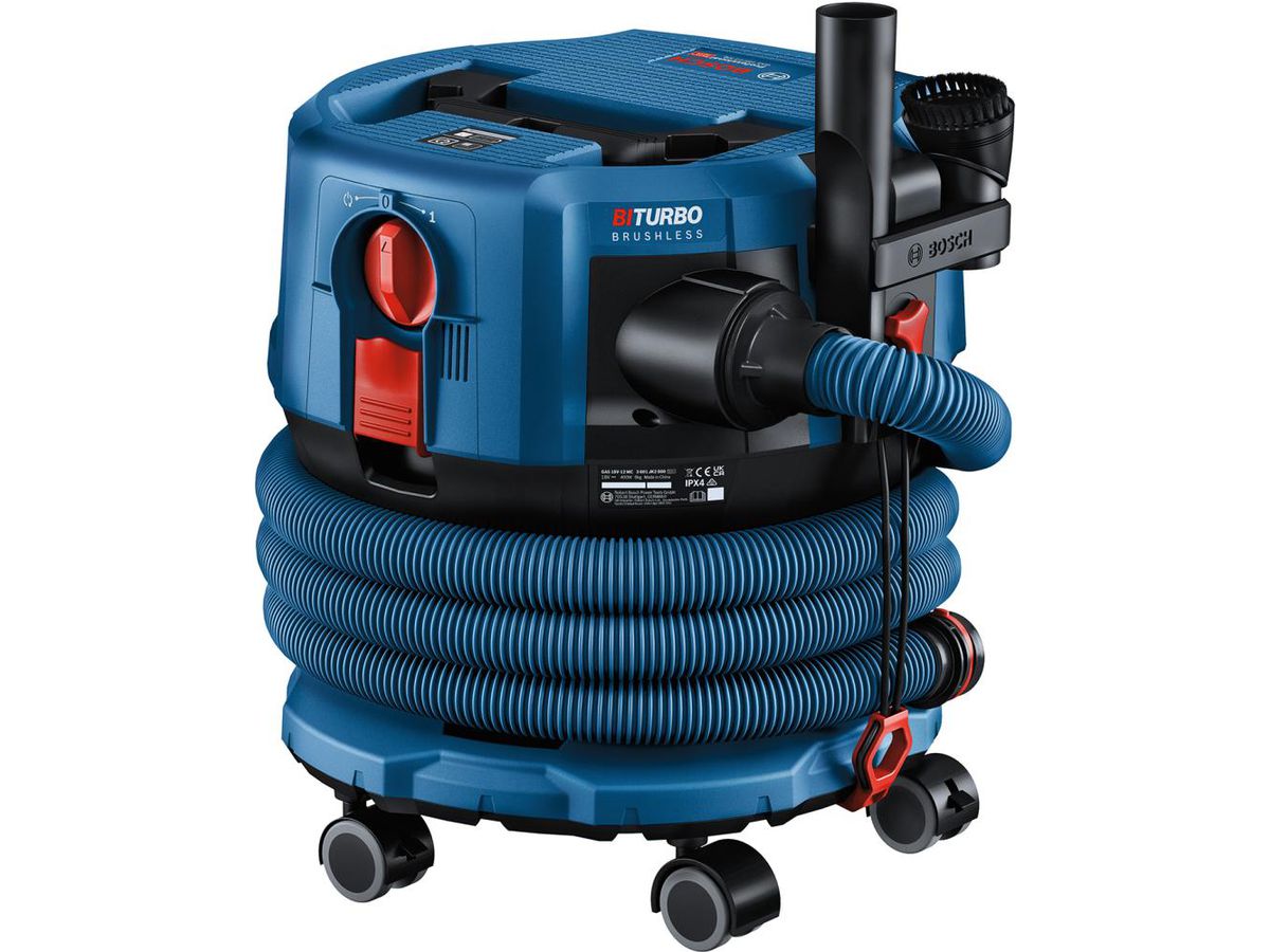 BOSCH Akku-Staubsauger GAS 18V-12 MC, inkl. Zubehör-Set, solo