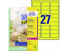 Avery Zweckform Etikett L6004-25 63,5x29,6mm neongelb 675 St./Pack.