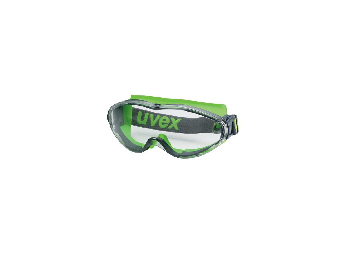 UVEX Vollsichtbrille ULTRASONIC anthr.- lime, Scheibe: PC klar, Nr. 9302.275
