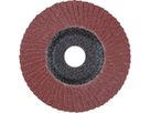PFERD Fächerschleifscheibe Korund 125x22mm gewölbt K40