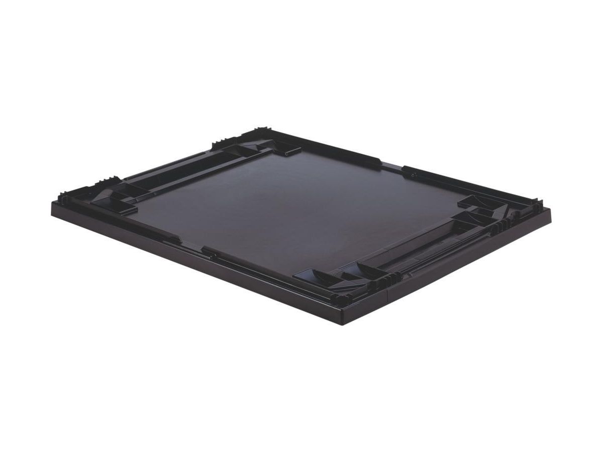 Auflagedeckel schwarz für Kastenmaß 400x300 mm