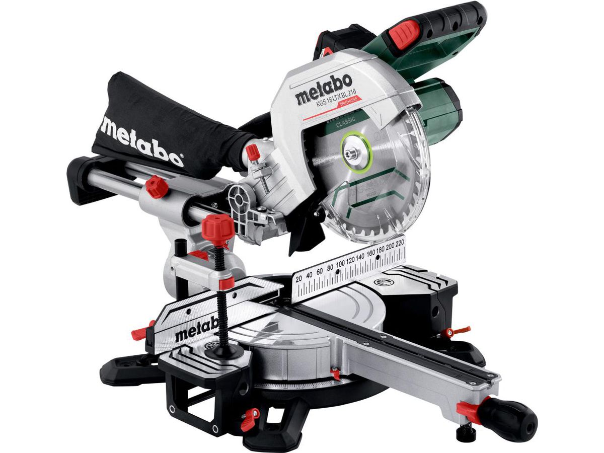 METABO Akku-Kappsäge KGS 18 LTX BL 216 1x18V/4,0 Ah Li-Power, Ladegerät