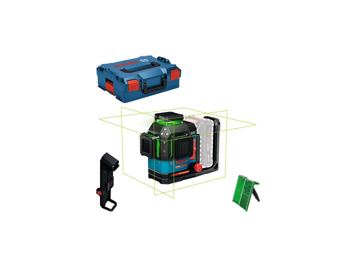 BOSCH EXPERT Linienlaser EXLL18V-120-33CG, DK20, L-BOXX