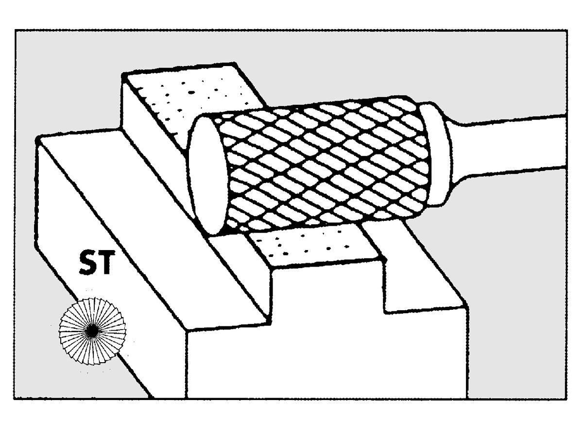 Frässtift HM zylindrisch mit
