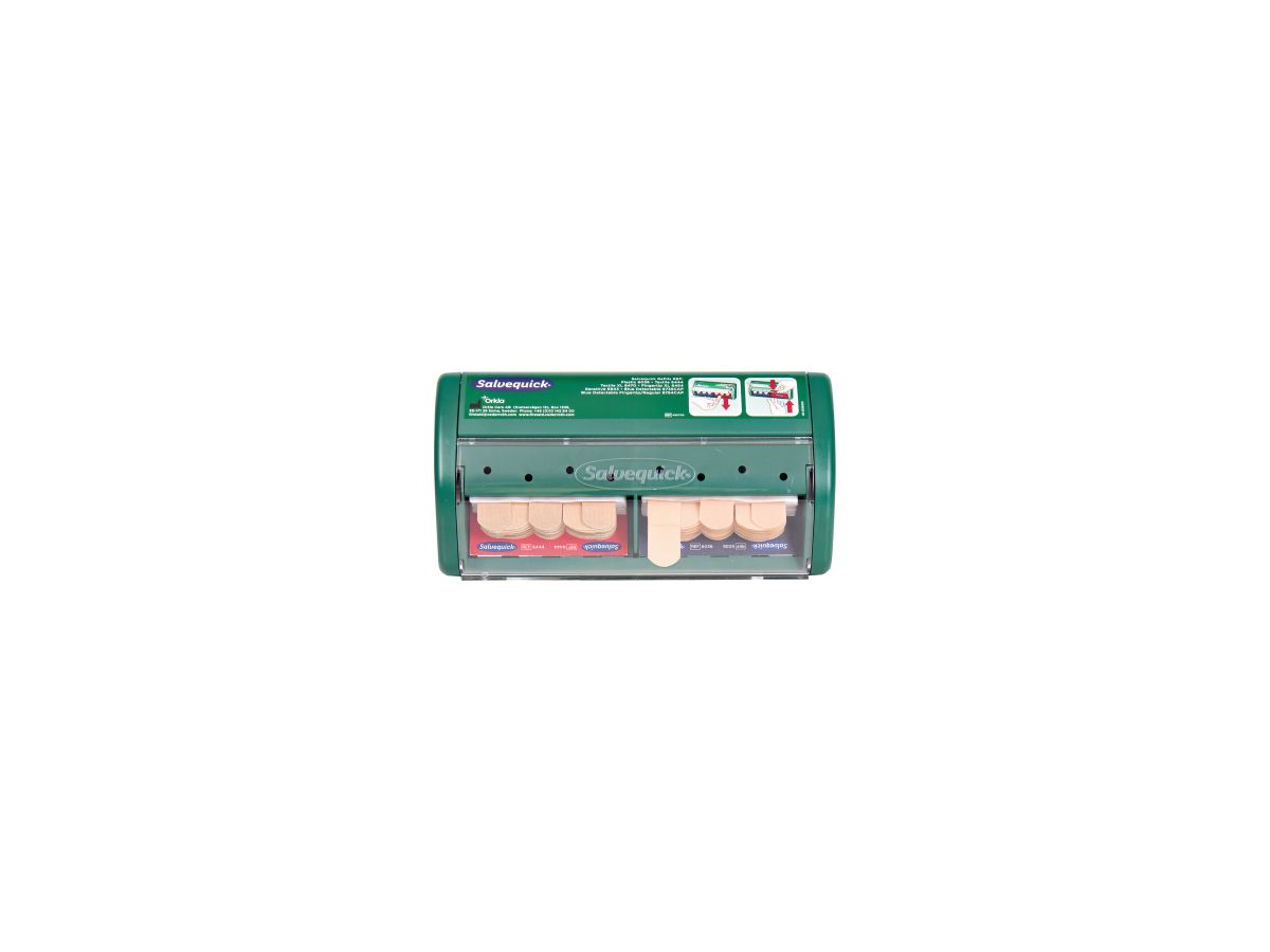 Salvequick Pflasterspender 1009070 grün +Refill 6444/6036