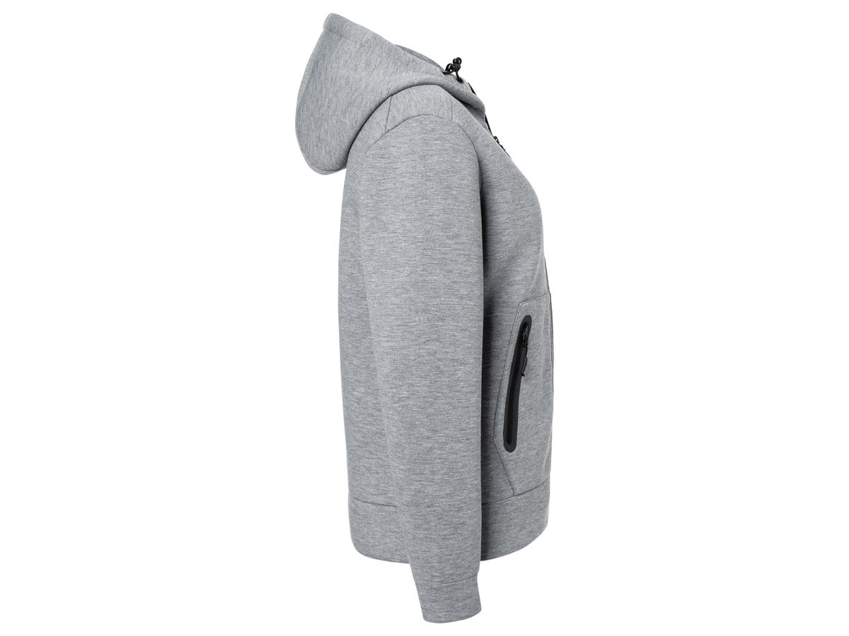 JN Ladies' Hooded Jacket JN1143 light-melange, Größe XL